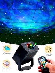 EkoOt Star Sky Light Projector Laser 3D Visual Atmosphere Bedroom Mood Light Party LED Full Sky Star