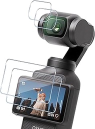 Screen Protector Compatible with DJI OSMO Pocket 4 for Tempered Glass, Pack of 2 Protective Glass & 