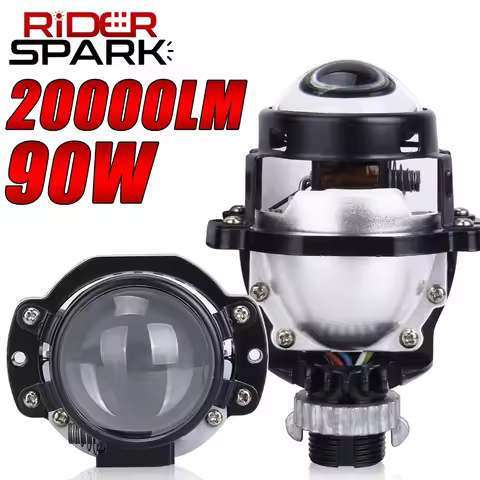 2.0 Inch Bi LED Projector Lenses H7 H4 9005 9006 Car Headlights Bulb Retrofit Kit Auto Lights LED La