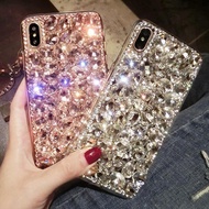 Luxury Casing for Samsung A04 A04s A14 A02s A03s A03 Core J7Pro J2 J7 Prime J4 J6 Plus A7 2018 A01 A02 Bling Rhinestone Diamond Phone Case Cover