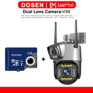 DOSEN HD 1080p V380 Pro wireless dual lens outdoor waterproof 360 cctv with audio and speaker IP Sec