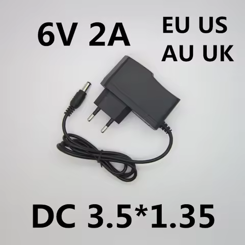 Best quality AC/DC Adapter DC 6V 2A 2000MA AC 100-240V Converter Adapter 6 V Volt Charger Power Supp