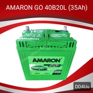 AMARON GO 40B20L แบตเตอรี่รถยนต์ 35Ah แบตแห้ง แบตเก๋งเล็ก , ECO พร้อมใช้