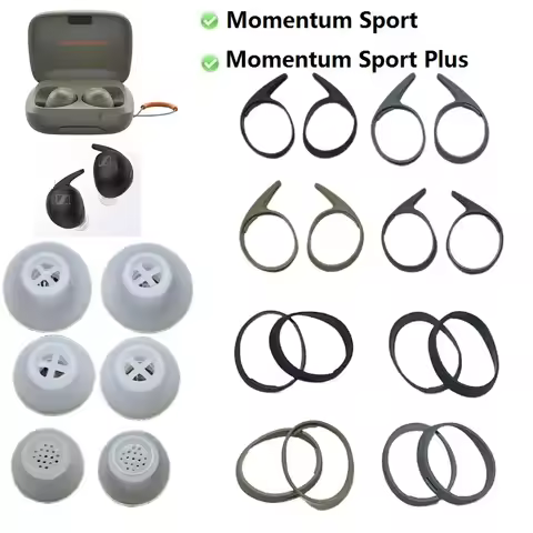 Original Ear tips For Sennheiser Momentum Sport/Momentum Sport plus in-ear headset replacement silic