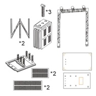 new 1/87 HO Scale Power Transformer Model Miniature Industrial Building Model DIY Sand Table Train S