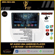 SP AUDIO USA 4 RAM + 32 GB ANDROID PLAYER / 9 INCH / 10 INCH / QLEDSCREEN / AHD / DSP