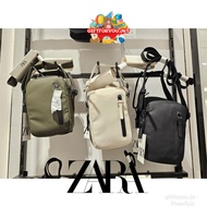Zara Mini Sling Bag Rubber Crossbody Bag Men's Fashion Man Casual Casual Style Boys Collection Origi