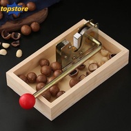 TOPSTORED|Nut Opener, Wood Snack Making Nut Cracker Tool,  Metal Durable Walnuts Nut Peeling|Kitchen