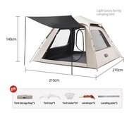 BASE OUT 3-4 คน เต็นท์พับอัตโนมัติกลางแจ้งแบบพกพา