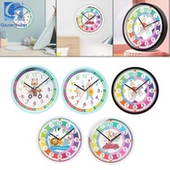 Gazechimp 10" Analog Clock for Kids Teaching Clock Wall Decor for Kids School Classroom