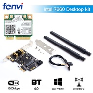 Wireless Mini PCI-E Network Card In 7260 Bluetooth4.0 To Desktop PCIE Adapter Converter For AC7265 7260HMW 3160HMW Wi-Fi Card