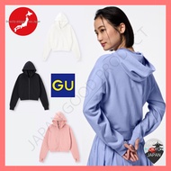 【GU】 UV cut full zip parka (long sleeve) Japan store limited WOMEN XS-3XL 01 OFF WHITE 02 LIGHT GRAY