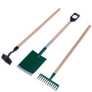 [FFV] 3psc/Set Metal Garden Spade Rake Tools For Dolls House Miniatures Accessories VN