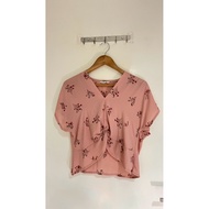 - Et Cetera Pink Floral Blouse - Women's Top