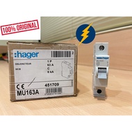 Hager MCB MU163A 63Amp 1Pole 6kA