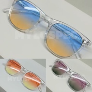 KNOCKAROUND cermin mata two tone transparent spec unisex uva400 black spec