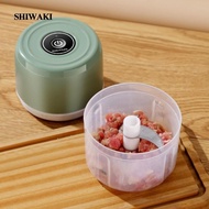 [Shiwaki] Garlic Masher, Portable Food Kitchen Gadgets, Handheld Electric Garlic Chopper