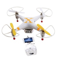 (Flash-Sale) คอปเตอร์สี่ใบพัด Drone รุ่น CX30W FPV 2.4Ghz / Wi-Fi IOS-Android(White) สุดพิเศษ โดรนบั