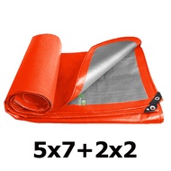 ซื้อ 1แถม 1 ผ้าใบกันแดดฝน ผ้าใบ PE ผ้าใบกันน้ำ กันสาด100%  เจาะรู  จัดส่งจากกรุงเทพ2x2 3x3 3x5 3x4 4