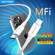 Vention PD30W Type C to Lightning Cable MFi Lightinng Fast Charging for iPhone 14 13 pro max 12 Pro Max USB C to Lightning Cable for Macbook USB Cord