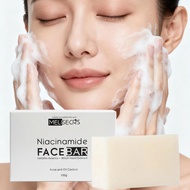 100g Niacinamide Facial Soap With Foaming Net Skin Tone Up Cleansing Soap L4e0