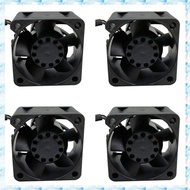 [R Q M U] 4X TFA0412CN Cooling Fan for  4028 DC12V 0.81A 8200RPM 4-Wire PWM Temperature Control 4CM 