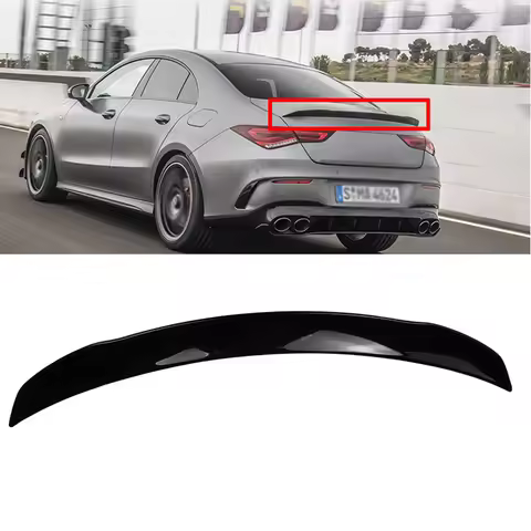 For 2020-2024 Mercedes CLA Class W118 C118 CLA250 CLA200 CLA220 AMG Rear Trunk Spoiler Tail Wing Lip