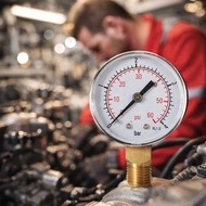 Industrial Pressure Gauge 60 PSI Dual Scale – Meter Tekanan Kompresor Angin