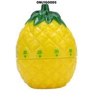 ONLYGOODS Mechanical Kitchen Timer, 60 Minutes Pineapple Shape Cartoon Timer, Kitchen Supply Cute Mi