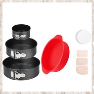 4 7 9 Inch Springform Pan Set of 3 4 7 9 Inches Round Cake Pan Set with Thickened Silicone Cheesecak