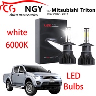 For Mitsubishi Triton Mk1 2007-2014 (Head Lamp) - LED Headlight Bulbs 12-24V 6000K WHITE (1 Pair)
