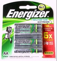 Energizer 勁量 AA 2A充電池2300mAh 一排4粒即用