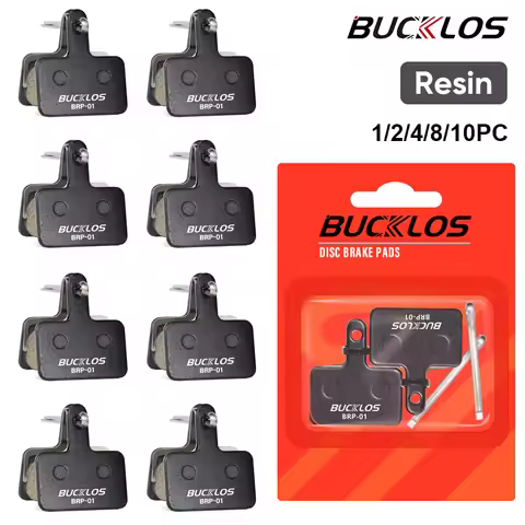 BUCKLOS Resin Brake Pads 1/2/4/6/8/10PC Bike Hydraulic Disc Pads For SHIMANO MT200 B01S Wear-resista