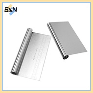 B&N   Stainless Steel Flour Cutter With Scale, Dough Cutter, Baking Scraper 15 20 22cm, Roll Handle 