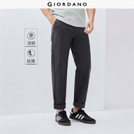 GIORDANO Men Pants Cooling Lightweight Pants Mid Rise Regular Fit Fashionable Simple Casual Pants 01