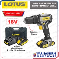 LOTUS Cordless Brushless Impact Hammer Drill w/ Battery & Charger 18V LTHD18VLI-2BLX LTPT18
