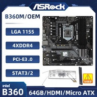 Asrock B360M/OEM 1151 Motherboard Intel B360 DDR4 HDMI M.2 Intel Micro ATX Supports Intel 8/9Th Gen 