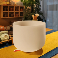 Hye-eun 10 inch  432HZ/440HZ Crystal Singing Bowl for Yoga Sound Bowl Meditation Healing