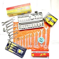 MATA 27 pcs Socket Wrench Package +kunci ring pas Set + Wrench Set + Screwdriver Set L Wrench Set Fr