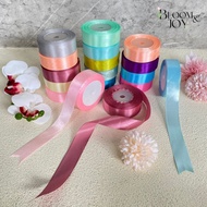 1 Meter - 1 inch (2.5 CM) Satin Ribbon 1" 2.5cm Satin Ribbon bouquet ribbon bouquet ribbon