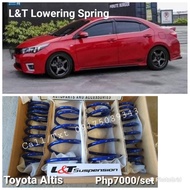 L&T Lowering Spring Toyota Altis Gen 9 10 11