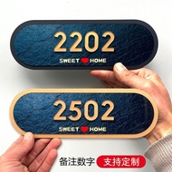 Door/Number Plate Acrylic House Number Plate 入户门牌号 亚克力 数字标识牌定制 E4