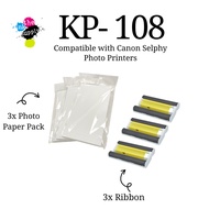 KP-108 KP-36 Compatible Canon Selphy Glossy Photo Paper Pack for Photo Printing [theinksupply]