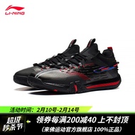 李宁（LI-NING）羽毛球鞋男女款轻量透气减震防滑专业训练比赛运动鞋 断码清库存 【贴地飞行黑武士】AYAS032 黑色 41
