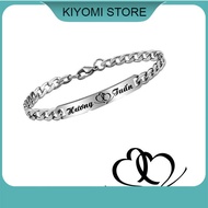Lắc Tay Đôi Nam - Nữ Làm Tên Theo Yêu Cầu Cá Tính Dễ Thương Hàn Quốc KIYOMI STORE