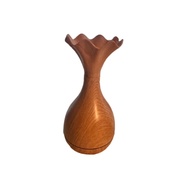 Flower Wooden Air Humidifier With Essential Oil Diffuser Aroma Aromaterapi Wangian Wap Asap Pewangi 