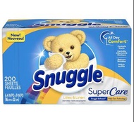 Snuggle熊寶貝多功能衣物柔順乾衣紙 200張 dryer sheets 