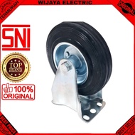 6 inch black rubber trolley wheels Dead rubber trolley cart wheels