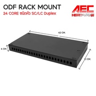 ODF RACK MOUNT 12 Core SC/LC Duplex FC/ST Optical Fiber Patch Panel 1U 24 core กล่องเทอร์มินัลไฟเบอร