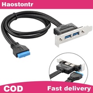 haostontr 2Ports usb 3.0 ba panel to motherboard 20pin header connector with pci slot PH